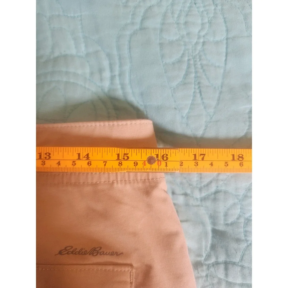Eddie Bauer Women Tan Khaki Utility Hiking Pants Straight Leg Size 8 23107110